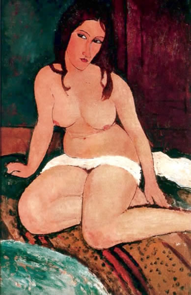 Desnudo al estilo de Modigliani.