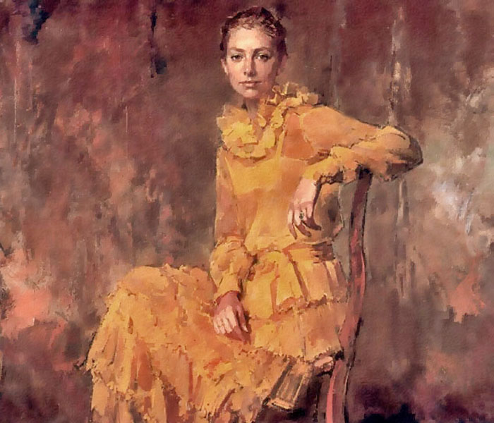 Retrato estilo impresionismo por Macarrón.