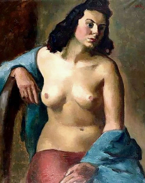 Retrato clásico neoimpresionista porOrtiz.